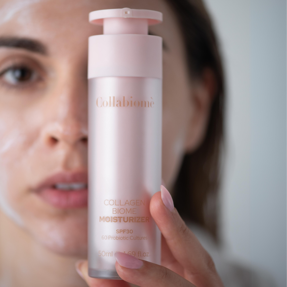 Collagen Biome Moisturizer SPF30 – primjena na licu